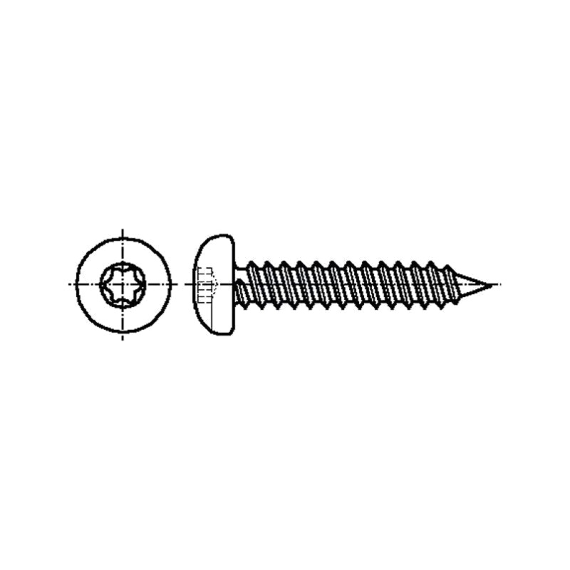 Şurub; pt.lemn; 5x30; Cap: cap rotund; Torx®; TX25; Înălţ.cap: 3,4mm Şurub; pt.lemn; 5x30; Cap: cap rotund; Torx®; TX25; Înălţ.cap: 3,4mm