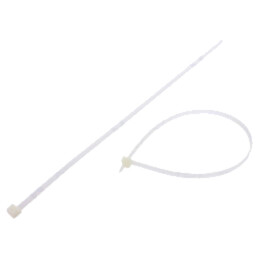 Colier de strângere; L: 450mm; W: 7,6mm; naturală; poliamidă; 533N