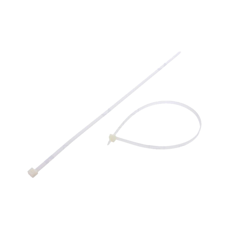 Colier de strângere; L: 450mm; W: 7,6mm; naturală; poliamidă; 533N