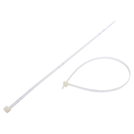 Colier de strângere; L: 450mm; W: 7,6mm; naturală; poliamidă; 533N
