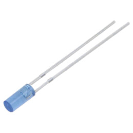 LED; albastru; 3mm; 220÷330mcd; 110°; Parte frontală: plat; 102mW