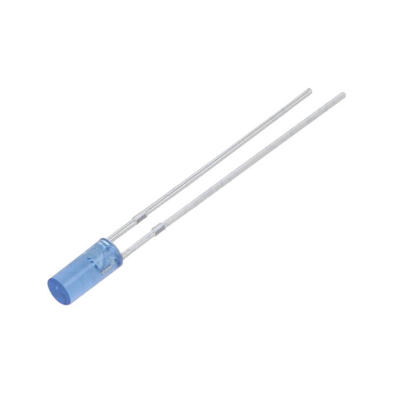 LED; albastru; 3mm; 220÷330mcd; 110°; Parte frontală: plat; 102mW