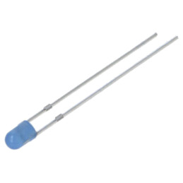 LED; albastru; 3mm; 330÷500mcd; 40°; Parte frontală: convex; 102mW