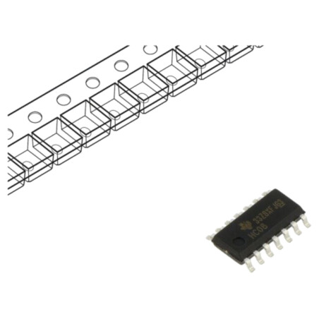 IC: digital; AND; Ch: 4; IN: 2; SMD; SO14; 2÷6VDC; -40÷85°C; HC