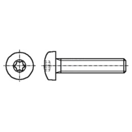 Şurub; M4x35; 0,7; Cap: cap rotund; Torx®; TX20; oţel; zinc