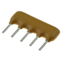 Rezistor multipolar: X; THT; 2,2kΩ; ±2%; 0,2W; Nr.rezistori: 4; 100V
