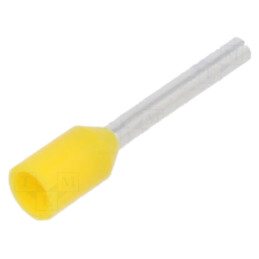 Vârf: tub de capăt; izolată; cupru; 0,25mm2; 8mm; cositorit