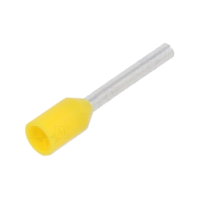 Vârf: tub de capăt; izolată; cupru; 0,25mm2; 8mm; cositorit