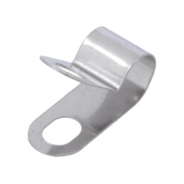 Clipsuri; pentru cabluri ecranate; Øbuclă: 6,4mm; A: 18,7mm
