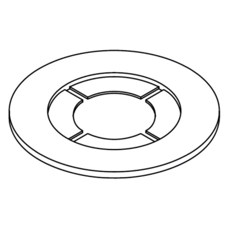 Şaibă; rotundă; D9,9mm; h0,81mm; poliamidă