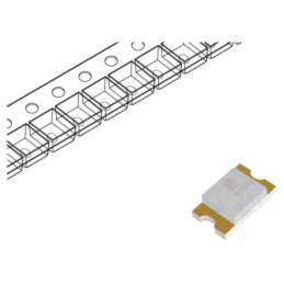 LED; roşie; SMD; 0805; 7,2mcd; 1,6÷2,6VDC; 2x1,25x0,8mm; 170°; 20mA