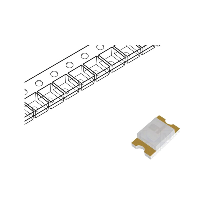 LED; roşie; SMD; 0805; 7,2mcd; 1,6÷2,6VDC; 2x1,25x0,8mm; 170°; 20mA LED; roşie; SMD; 0805; 7,2mcd; 1,6÷2,6VDC; 2x1,25x0,8mm; 170°; 20mA