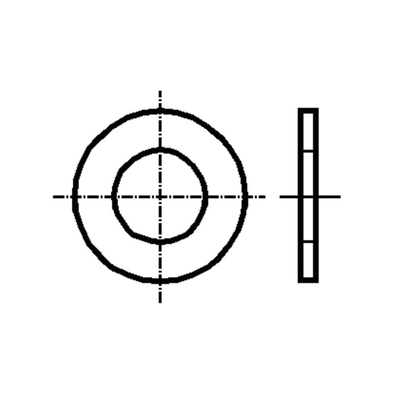 Şaibă; rotundă; M10; D22mm; h2mm; oţel; Acoperire: zinc; BN 84520