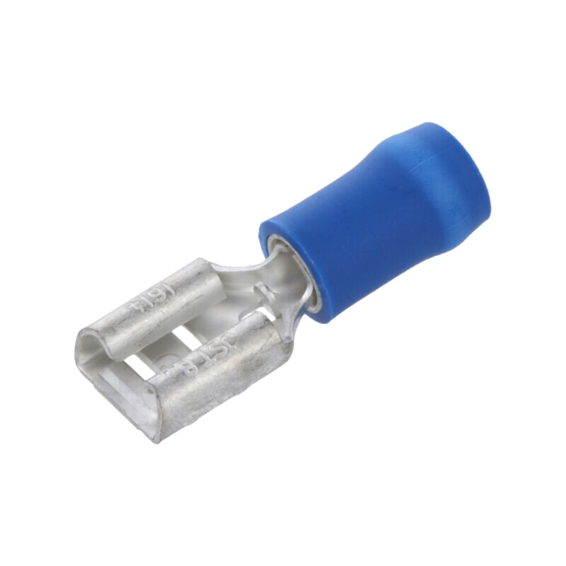 Terminal: plat; 6,3mm; 0,8mm; mamă; 1÷2,5mm2; crimpat; pe cablu Terminal: plat; 6,3mm; 0,8mm; mamă; 1÷2,5mm2; crimpat; pe cablu