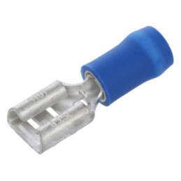 Terminal: plat; 6,3mm; 0,8mm; mamă; 1÷2,5mm2; crimpat; pe cablu