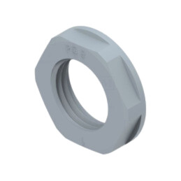 Piuliţă; PG9; poliamidă; 22mm; gri; Filet: PG; Entrelec