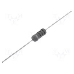 Rezistor: bobinat; de înaltă tensiune; THT; 47Ω; 1W; ±5%; Ø0,7x25mm