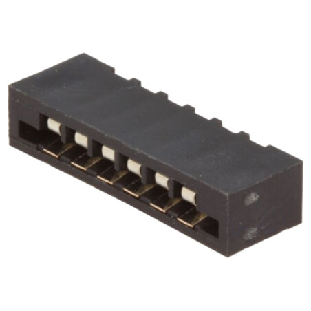 Conector: FFC/FPC; drept; PIN: 6; Non-ZIF; THT; cositorit; 20mΩ; 500V