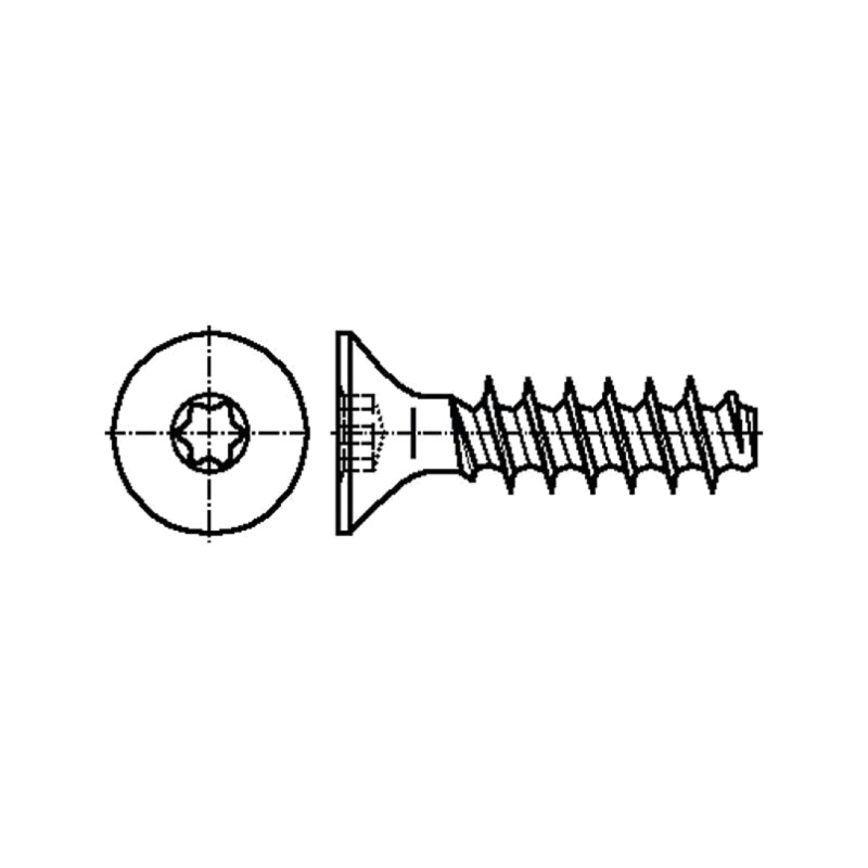 Şurub; pt.plastic; 3x16; Cap: îngropat; Torx® PLUS; 8IP; oţel; zinc Şurub; pt.plastic; 3x16; Cap: îngropat; Torx® PLUS; 8IP; oţel; zinc