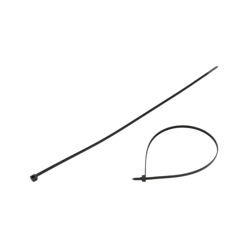 Colier de strângere; cu desfacere; L: 400mm; W: 4,6mm; neagră; 216N