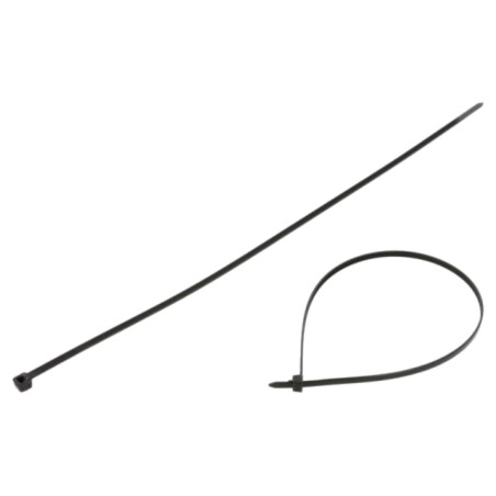 Colier de strângere; cu desfacere; L: 400mm; W: 4,6mm; neagră; 216N