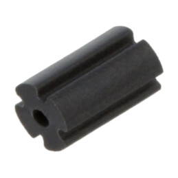 Bucşă de distanţare; LED; Øext: 3mm; ØLED: 3mm; Lung: 5mm; neagră