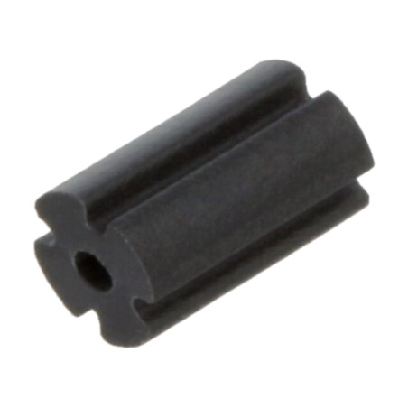 Bucşă de distanţare; LED; Øext: 3mm; ØLED: 3mm; Lung: 5mm; neagră