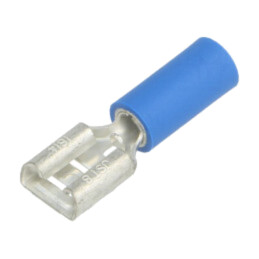 Terminal: plat; 6,3mm; 0,8mm; mamă; 1÷2,5mm2; crimpat; pe cablu