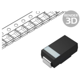 Diodă: redresoare; SMD; 200V; 1A; DO214AC,SMA; Ifsm: 30A; 7500buc.