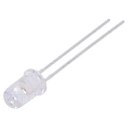 LED; galbenă; 5mm; 2900÷5000mcd; 30°; Parte frontală: convex