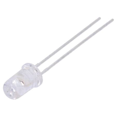 LED; galbenă; 5mm; 2900÷5000mcd; 30°; Parte frontală: convex