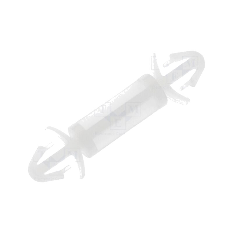Distanţier PCB; poliamidă; Lung: 12mm; clichet/clichet; naturală