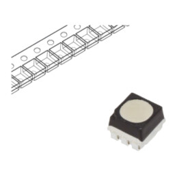 LED; RGB; SMD; 1,7÷2,4/2,7÷3,4/2,7÷3,4VDC; 3,7x3,5x2,8mm; 110°