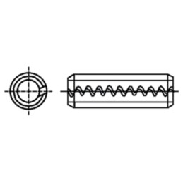 Ştift cu arc; oţel elastic; BN 879; Ø: 3mm; L: 10mm