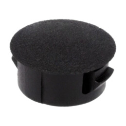 Capac de protecţie; H: 6,4mm; Gros.perete: 1,6mm; neagră; UL94V-2