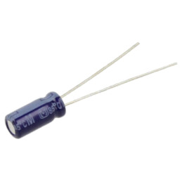 Condensator: electrolitic; THT; 10uF; 35VDC; Ø5x11mm; Raster: 2mm