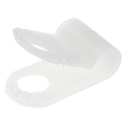 Clipsuri; Clipsuri tip P pentru cabluri; Øbuclă: 3,2mm; natural