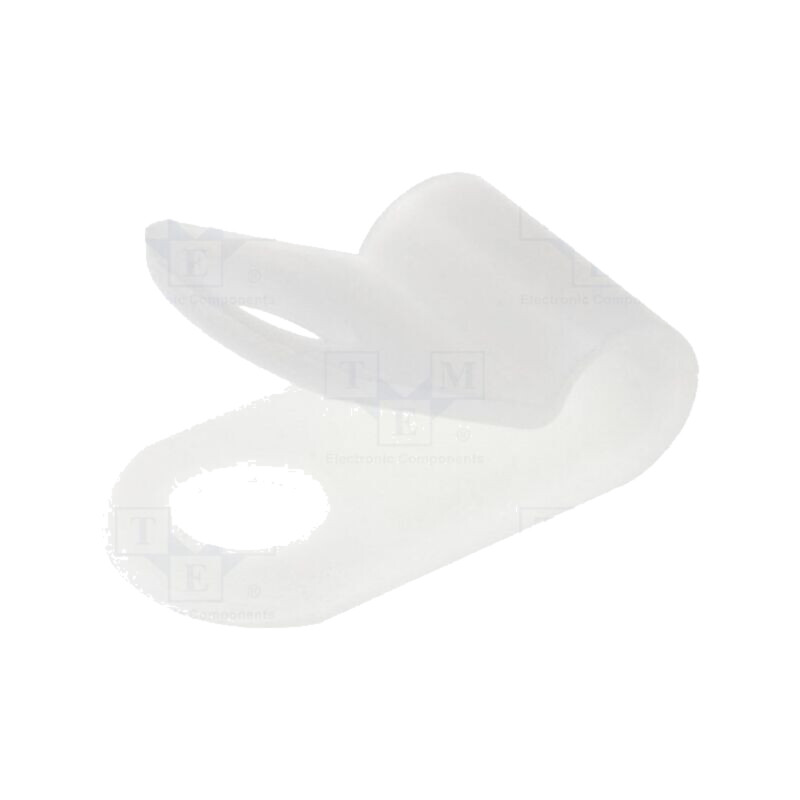 Clipsuri; Clipsuri tip P pentru cabluri; Øbuclă: 3,2mm; natural Clipsuri; Clipsuri tip P pentru cabluri; Øbuclă: 3,2mm; natural