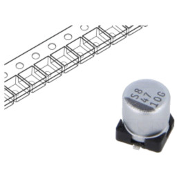 Condensator: electrolitic; SMD; 47uF; 10VDC; ±20%; -55÷105°C; GSC