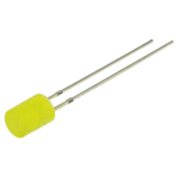 LED; galbenă; 5mm; 150mcd; 140°; Parte frontală: convex; 2,1÷2,6VDC
