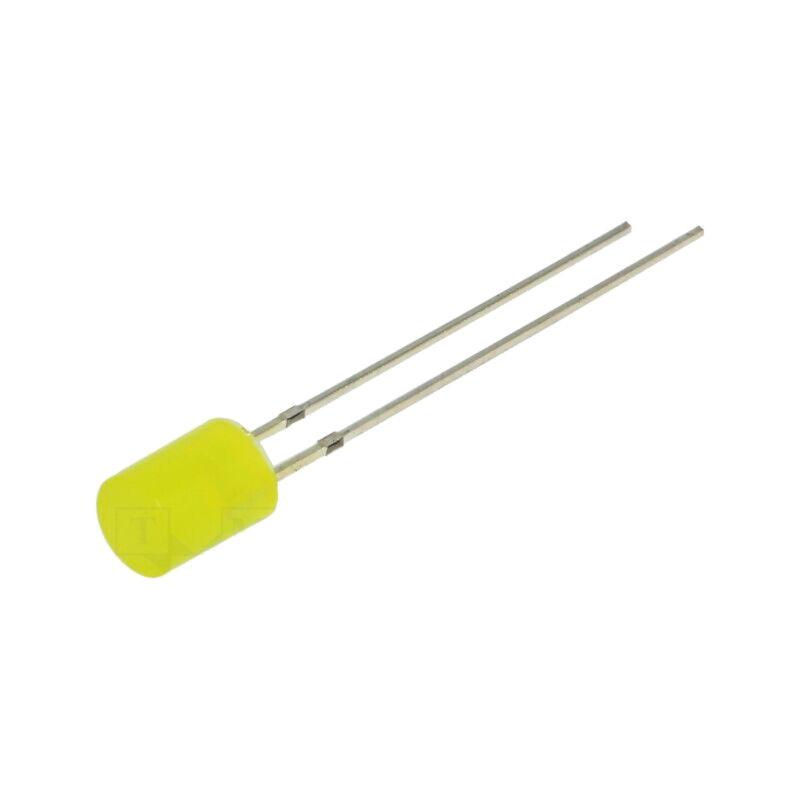 LED; galbenă; 5mm; 150mcd; 140°; Parte frontală: convex; 2,1÷2,6VDC LED; galbenă; 5mm; 150mcd; 140°; Parte frontală: convex; 2,1÷2,6VDC
