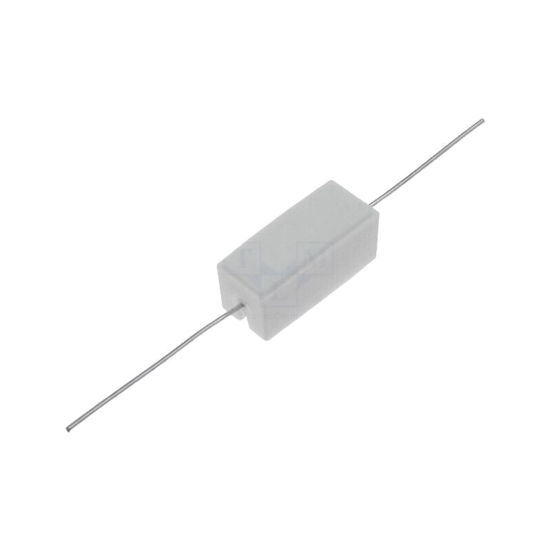 Rezistor: putere; cu ciment; THT; 47kΩ; 5W; ±5%; Ø0,8x35mm Rezistor: putere; cu ciment; THT; 47kΩ; 5W; ±5%; Ø0,8x35mm
