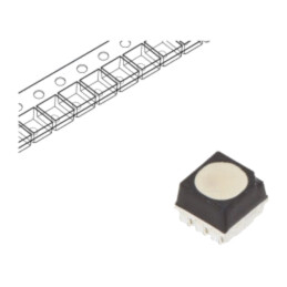 LED; RGB; SMD; 1,7÷2,4/2,7÷3,4/2,7÷3,4VDC; 3,7x3,5x2,8mm; 110°