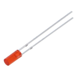 LED; roşie; 3mm; 150÷220mcd; 110°; Parte frontală: plat; 2,1÷2,6VDC