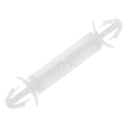 Distanţier PCB; poliamidă; Lung: 16mm; clichet/clichet; naturală