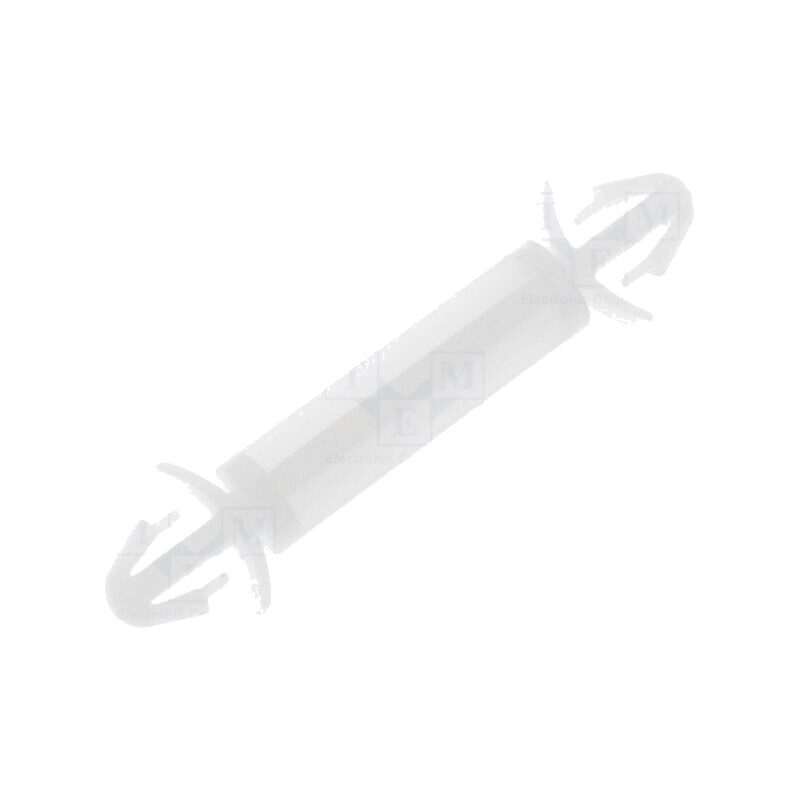 Distanţier PCB; poliamidă; Lung: 16mm; clichet/clichet; naturală Distanţier PCB; poliamidă; Lung: 16mm; clichet/clichet; naturală