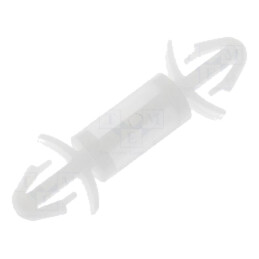Distanţier PCB; poliamidă; Lung: 8mm; clichet/clichet; naturală
