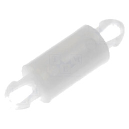 Distanţier PCB; poliamidă; Lung: 8mm; clichet/clichet; naturală