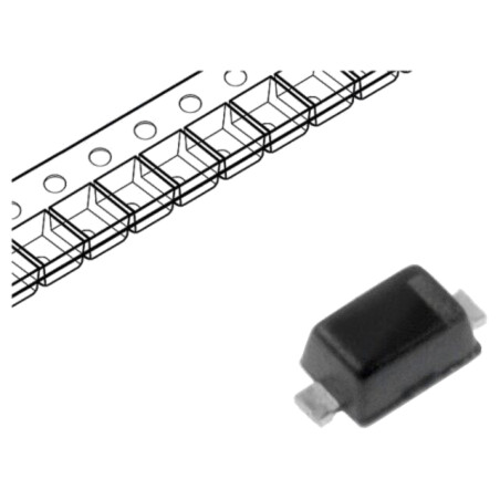 Diodă: Zener; 0,3W; 6,8V; SMD; rolă,bandă; SOD523; Ifmax: 200mA