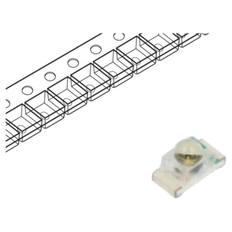 Emiţător IR; 940nm; 35°; 1,2÷1,7VDC; SMD; Dim: 1,6x0,8x0,95mm; 50mA